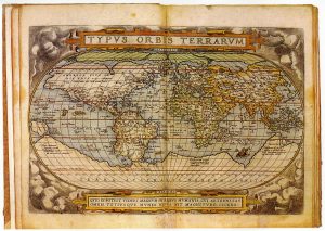 Typus orbis terrarum, Theatrum orbis terrarum 1572, Tafel 1 Abbildung 11: Typus orbis terrarum, Theatrum orbis terrarum 1572, Tafel 1 (Ortelius/Schneider 2006).