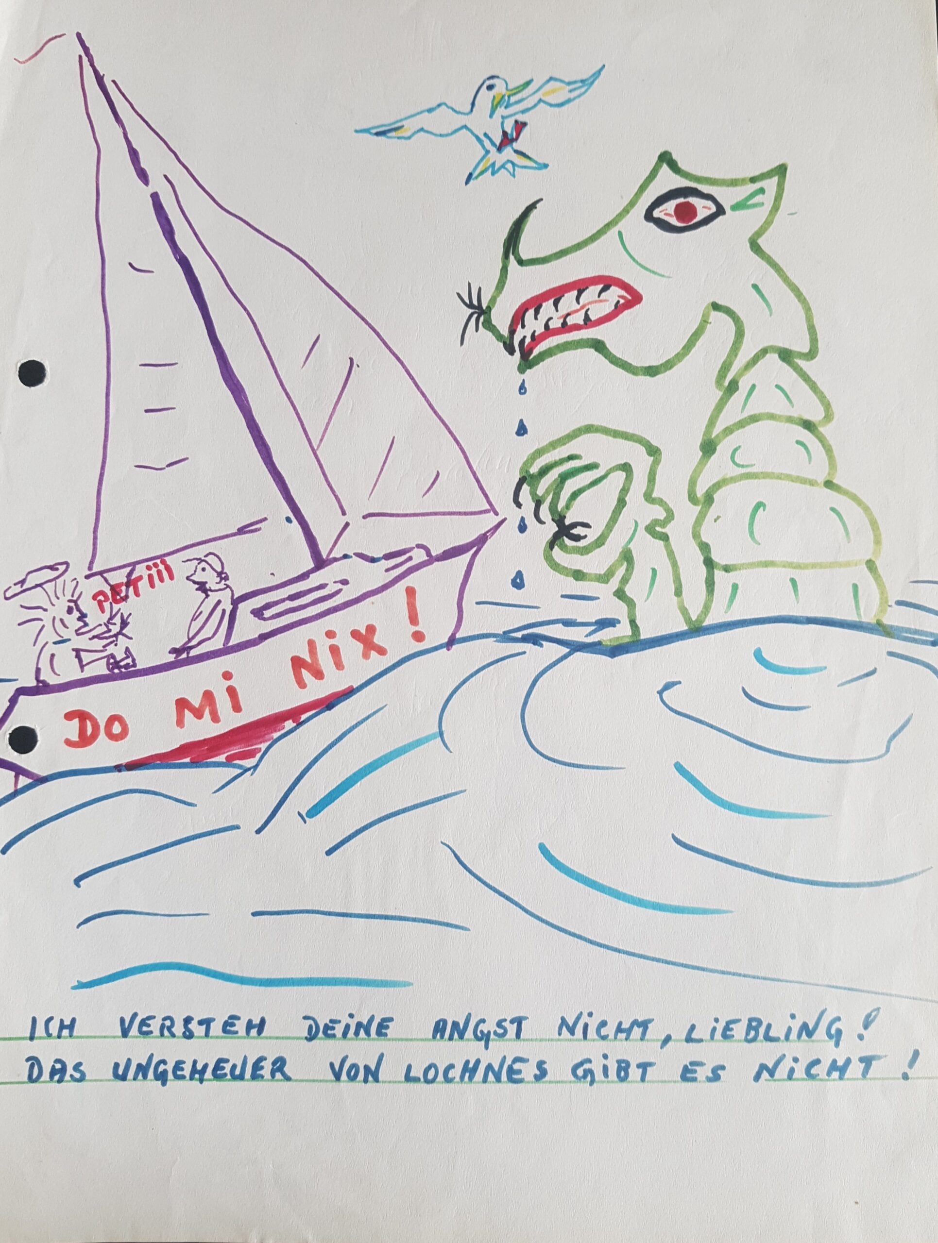 Zeichnung Loch Ness
